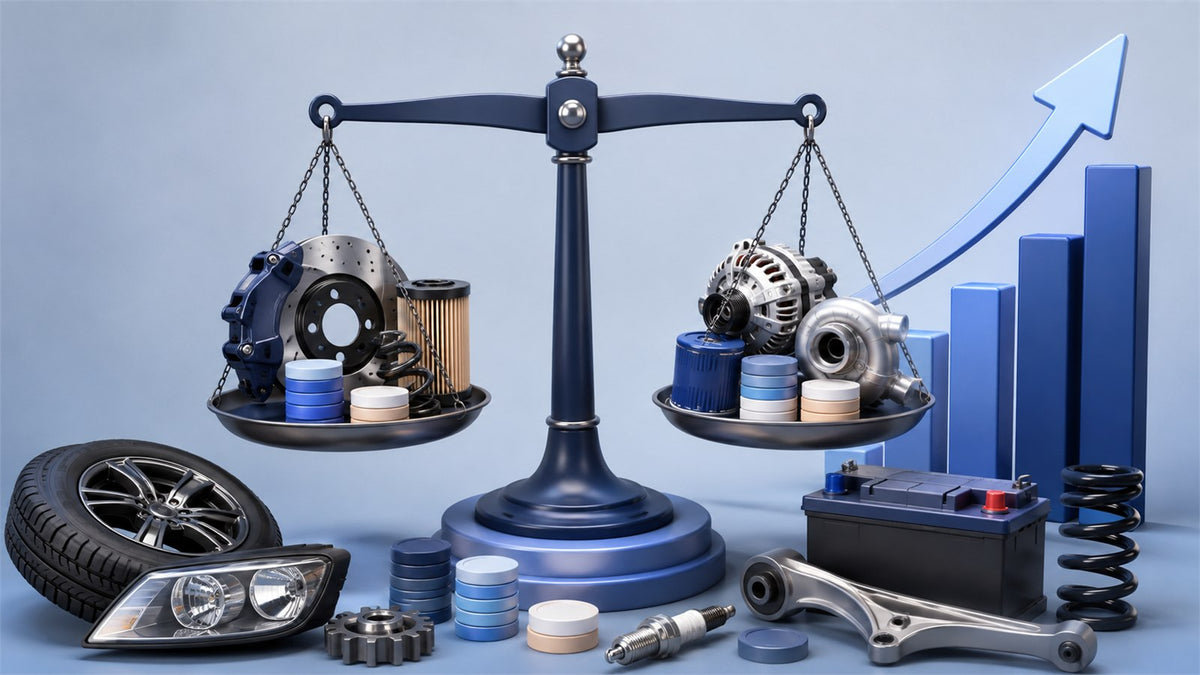 Editorial planning illustration for Auto Parts Store Revenue, Costs and Profitability