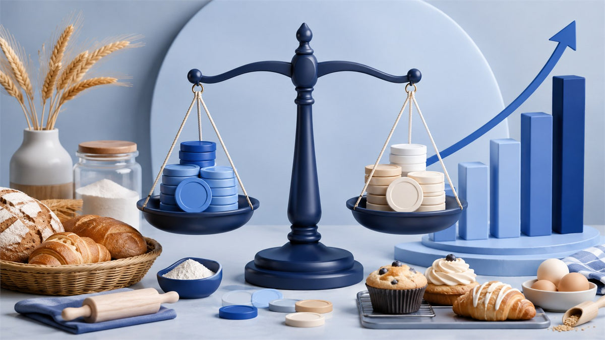 Editorial planning illustration for Bakery Revenue, Costs and Profitability