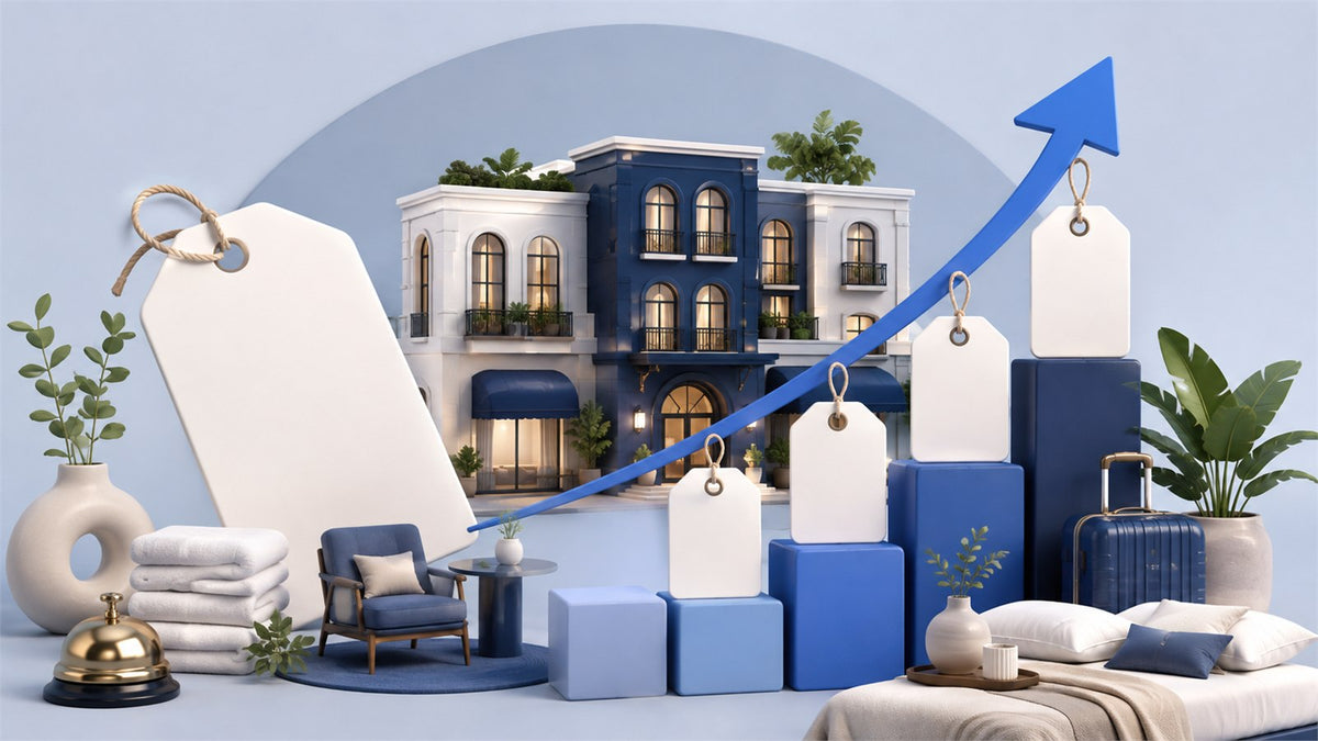 Editorial planning illustration for Boutique Hotel Pricing and Revenue Drivers