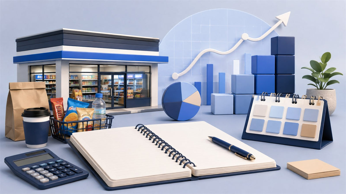 Editorial planning illustration for Convenience Store Business Plan and Financial Forecast