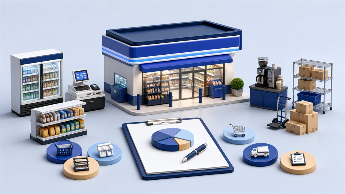 Editorial planning illustration for Convenience Store Startup Cost Breakdown