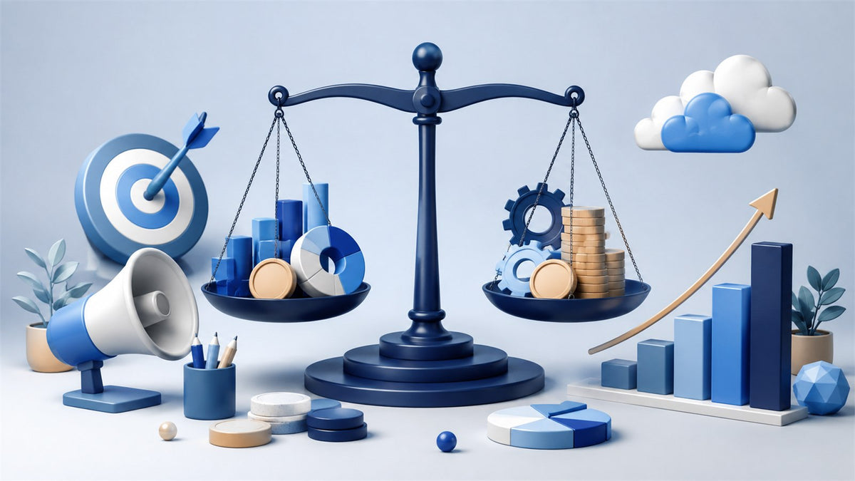 Editorial planning illustration for Digital Marketing Agency Revenue, Costs and Profitability