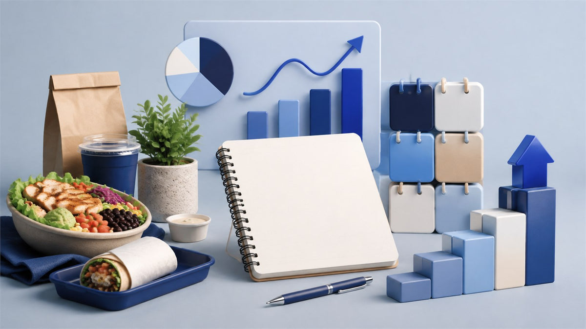Editorial planning illustration for Fast Casual Restaurant Business Plan and Financial Forecast