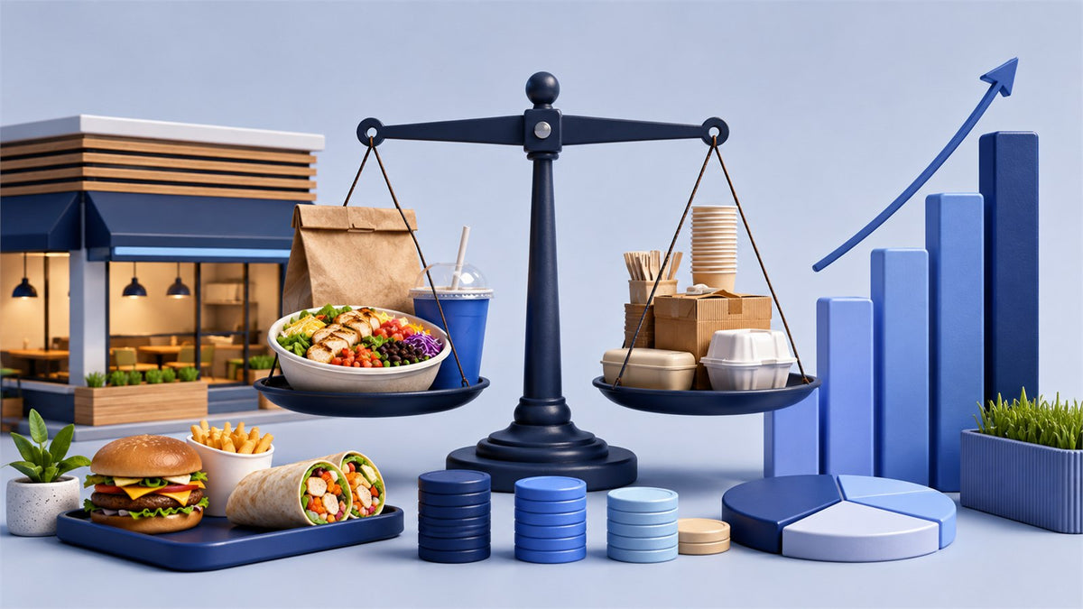Editorial planning illustration for Fast Casual Restaurant Revenue, Costs and Profitability