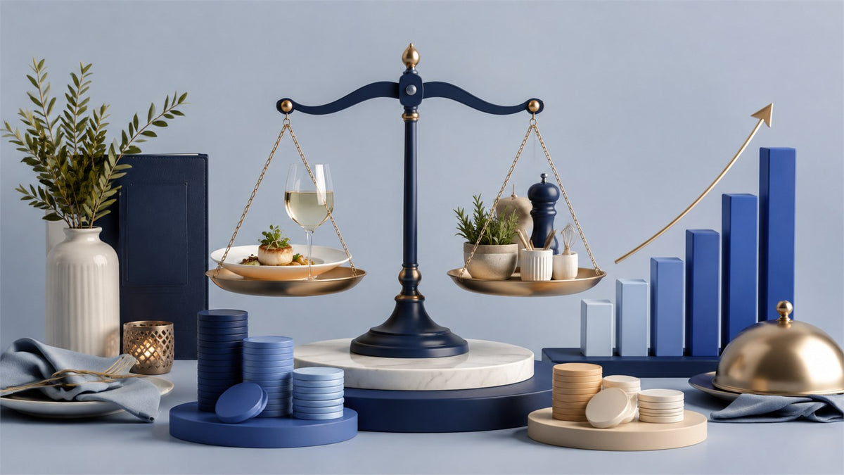 Editorial planning illustration for Fine Dining Restaurant Revenue, Costs and Profitability