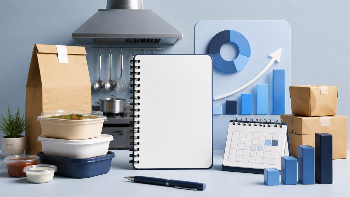 Editorial planning illustration for Ghost Kitchen Business Plan and Financial Forecast