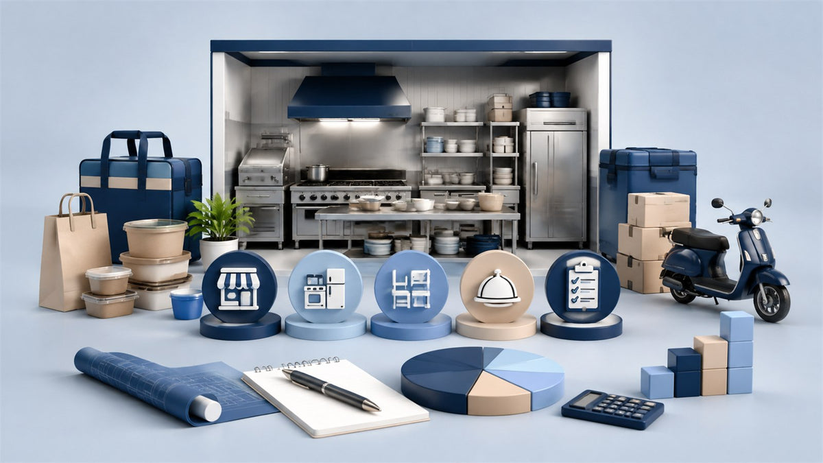 Editorial planning illustration for Ghost Kitchen Startup Cost Breakdown