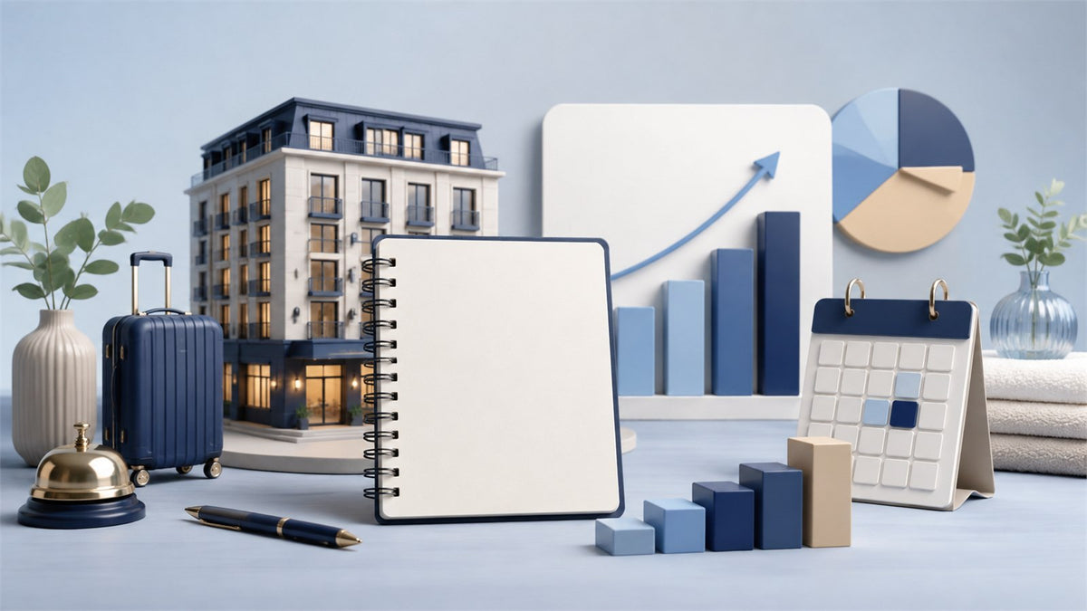 Editorial planning illustration for Hotel Business Plan and Financial Forecast