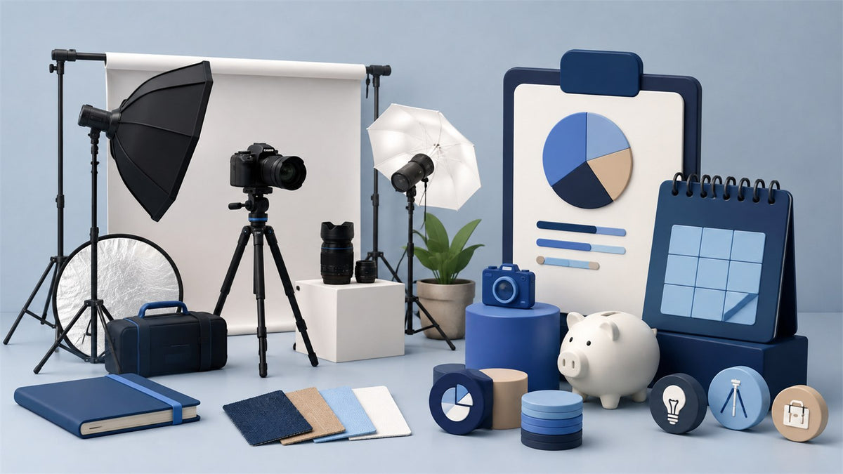 Editorial planning illustration for Photography Studio Startup Cost Breakdown