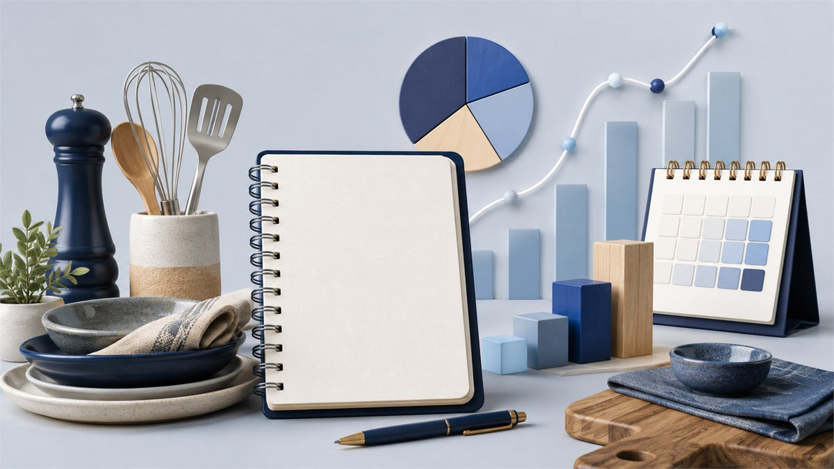 Editorial planning illustration for Restaurant Business Plan and Financial Forecast