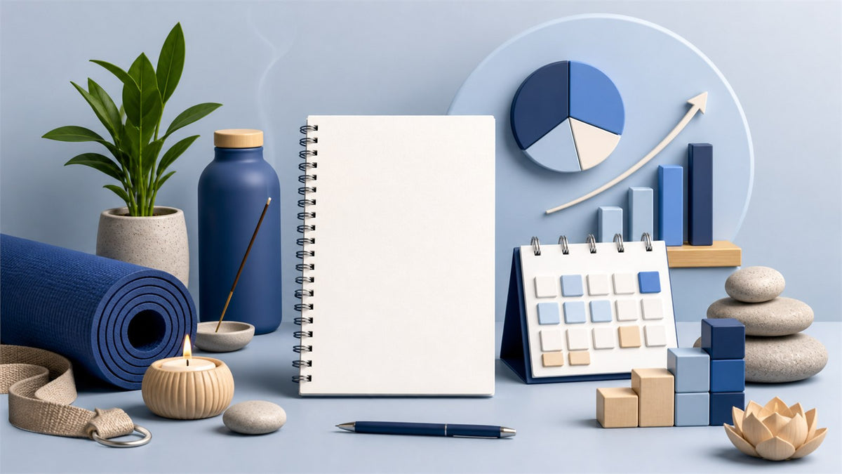 Editorial planning illustration for Yoga Studio Business Plan and Financial Forecast