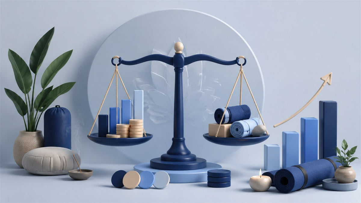 Editorial planning illustration for Yoga Studio Revenue, Costs and Profitability