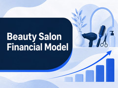 Beauty Salon Financial Model cover - landscape 4:3