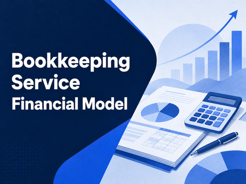 Bookkeeping Service Financial Model cover - landscape 4:3