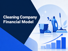 Cleaning Company Financial Model cover - landscape 4:3