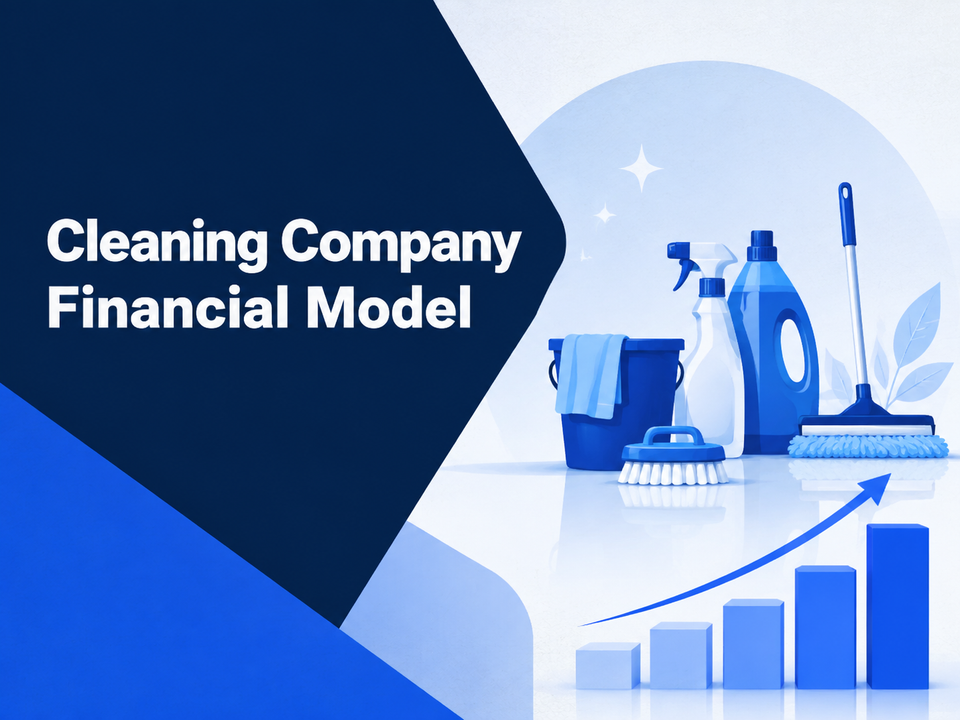 Cleaning Company Financial Model cover - landscape 4:3