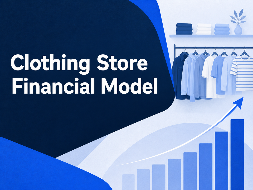 Clothing Store Financial Model cover - landscape 4:3