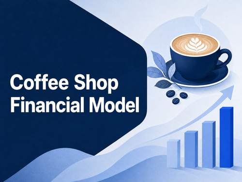 Coffee Shop Financial Model cover - landscape 4:3