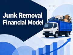 Junk Removal Financial Model cover - landscape 4:3