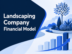 Landscaping Company Financial Model cover - landscape 4:3